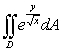 Sketch the region of integration and compute   , where   is the region enclosed by the parabolas   and   .  