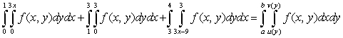 Let   be continuous. If the equality   holds, then: A)    . B)    . C)    . D)    . E)  There are no   , and   that satisfy the equality.
