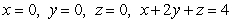 Evaluate   where   is the region enclosed by the planes   , and   .