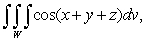 Evaluate the triple integral   where   is the solid tetrahedron with vertices   and   .