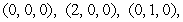 Evaluate the triple integral   where   is the solid tetrahedron with vertices   and   .