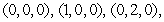 The average value of   over the tetrahedron with vertices   and   is which of the following? A)    B)    C)    D)    E)   