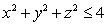 Find the volume of the portion of the ball   lying above the plane  