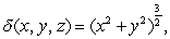 If the density is   find the mass of the solid in the first octant bounded by the sphere   above, by the cone   below, and by the planes   and   on the side. A)    B)    C)    D)    E)  None of the above