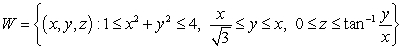 Use cylindrical coordinates to compute the volume of the solid   .