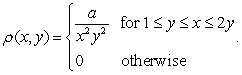 Define the function   Find the value of   which makes   a probability density function.