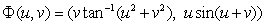 The Jacobian of   at the point   is which of the following? A)    B)    C)    D)    E)  None of these answers is correct.