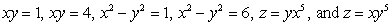 Use change of variables in double integrals to compute the volume of the solid region enclosed by the surfaces   for   .