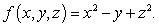 Let   be the function defined by   Describe the shape of the level surface  