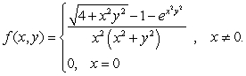 Define the function   by   Is   continuous at the point  