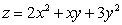 Find the point on the surface   where the tangent plane is parallel to the plane   .