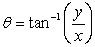 If   and   change by   and   , respectively, from   and   , then the approximate change   in the angle   is which of the following? A)    B)  0.464 C)  0.003 D)  1.373 E)  0.002