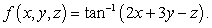 Find the gradient of the function  