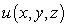 Let   be differentiable, and let   be the function   . Compute the partial derivatives   ,   , and   .