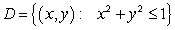 Find the global minimum and maximum of   in the region   .