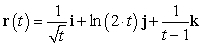 Find the domain of the vector-valued function   .