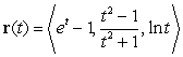 The curve   intersects the   plane at which of the following points? A)    B)    and   C)    D)    E)  The curve does not intersect the   - plane.