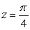 Find the point of intersection between the curve   and the plane   .