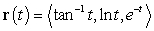 Find a parametric equation for the tangent line to the path   at the point where   .