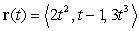Find the points on the curve   where the tangent line is parallel to the plane  