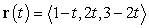 Find an arc length parametrization for the line   .