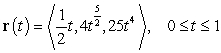 Find the length of the curve described by the vector function   .
