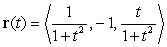 Find an arc length parametrization of the curve   , and identify the curve.