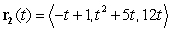 Particle 1 follows the path parametrized by   , while Particle 2 follows the path parametrized by   . At what time   does the speed of Particle 1 match the speed of Particle 2?