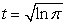 Find the unit tangent of the curve   at   .
