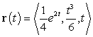 A particle moves along the curve   . Decompose the acceleration   into tangential and normal components.