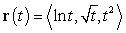 A particle moves along the curve   . Compute the velocity and acceleration vectors at   .