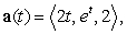 A particle has acceleration   initial velocity   , and initial position   . Decompose   into tangential and normal components.