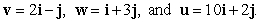 Find   for which   is parallel to   where  