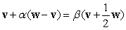 Two different nonzero vectors,   and   that are not parallel satisfy the equality   , where   and   are scalars. Find   and   .