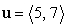 Express   as a linear combination of the two vectors   and   .
