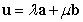 Let   and   be two nonzero orthogonal vectors.  A) Find   in terms of   ,   , and    B) Find the scalar   such that    C) If   and   are orthogonal unit vectors, write the area of the parallelogram spanned by   and   in terms of   only.