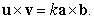 Let   and   be two nonzero orthogonal vectors.  A) Find   in terms of   ,   , and    B) Find the scalar   such that    C) If   and   are orthogonal unit vectors, write the area of the parallelogram spanned by   and   in terms of   only.