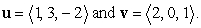 <strong>Let </strong> A) Find the area of the parallelogram spanned by and . B) Find a vector orthogonal to and so that the volume of the parallelepiped spanned by , , and is .