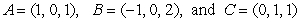 Compute the height   to the side   in the triangle with vertices at   .