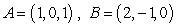 The plane   is determined by the points   , and   .   is the trace of   in the xy-plane.   is the line   . Which of the following statements is correct? A)    and   intersect. B)    and   are parallel. C)    and   do not lie in one plane. D)  There is not enough data to conclude about the mutual position of   and   . E)    and   coincide.