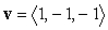 Find an equation of the plane passing through the points   and   , and parallel to any line with the direction vector   .
