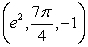 Convert the point   from cylindrical coordinates to rectangular coordinates.