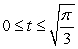 Calculate the area under the parametrized curve given by   for   .