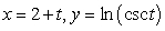 Find the arc length of the parametric curve   for   .