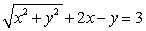 Convert the equation   to polar coordinates.