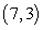 Find the equation for the ellipse with foci at   and   and eccentricity   .