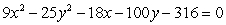 Consider the conic section   .  A) Identify the conic. B) Find the foci, vertices, and eccentricity of the conic.