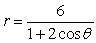 Identify the type of conic section whose polar equation is   .
