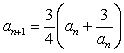converges, and if so find its limit. Use the following fact: if   , then   . Ans:   is increasing with upper bound, hence converging.   -Let   be defined recursively by   ,   Which of the following statements holds? A)    is decreasing and converging to   B)    is decreasing to   C)    is increasing and converging to   D)    is decreasing and converging to   E)    is increasing to  