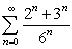 Find the sum of the following series. (Use the sum   , as necessary.)  A)    B)  